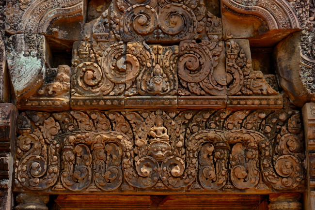 Обои картинки фото разное, рельефы,  статуи,  музейные экспонаты, камбоджа, бантеайсрей