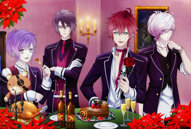 Обои картинки фото аниме, diabolik lovers, парни
