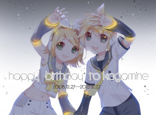 Картинка аниме vocaloid kagamine mirrors