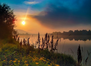 Картинка природа восходы закаты простор