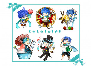 Картинка аниме vocaloid kaito