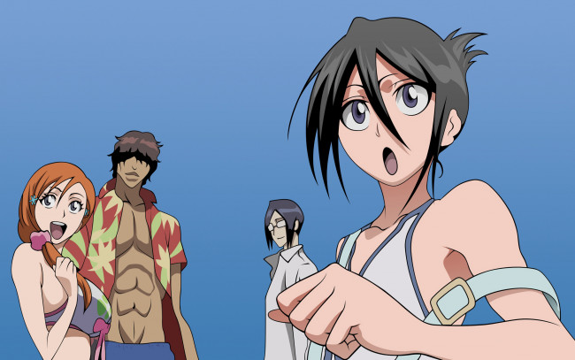 Обои картинки фото аниме, bleach, блич