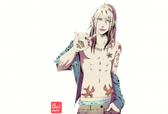 Обои картинки фото аниме, unknown,  другое, парень