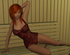 Картинка 3д+графика люди+ people фон взгляд девушка