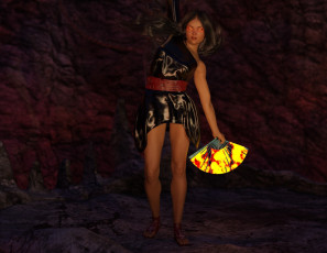 Картинка 3д+графика фантазия+ fantasy фон взгляд девушка