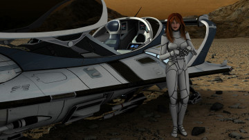 Картинка 3д+графика фантазия+ fantasy фон взгляд девушка