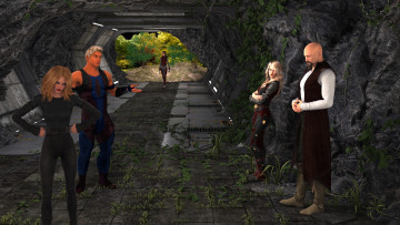 Картинка 3д+графика фантазия+ fantasy фон взгляд девушки