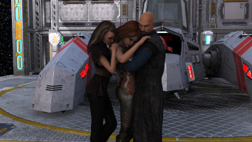 Картинка 3д+графика фантазия+ fantasy фон взгляд девушка