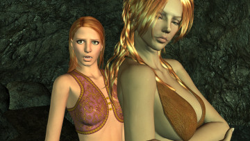 Картинка 3д+графика фантазия+ fantasy взгляд девушки фон