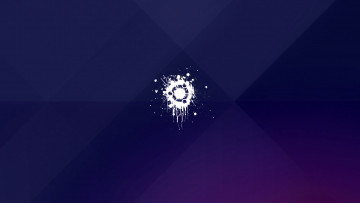 обоя компьютеры, ubuntu linux, фон, логотип