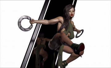 Картинка 3д+графика люди+ people фон девушка взгляд