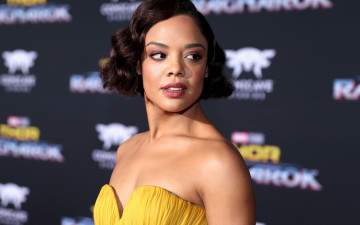 Картинка девушки -unsort+ брюнетки темноволосые декольте tessa thompson лицо шатенка