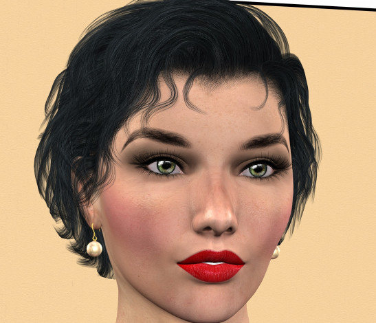 Обои картинки фото 3д графика, портрет , portraits, фон, девушка, взгляд