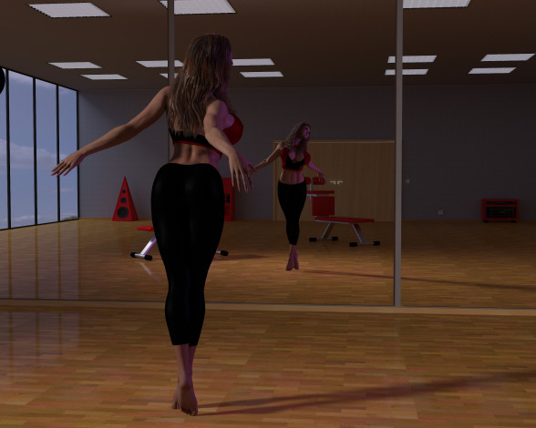 Обои картинки фото 3д графика, люди , people, девушка, взгляд, фон