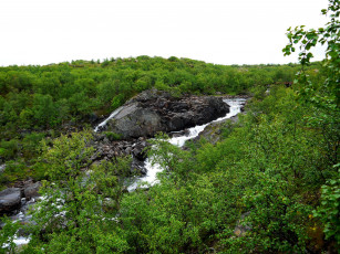 Картинка полуостров+рыбачий природа пейзажи ручей россия рыбачий полуостров скалы