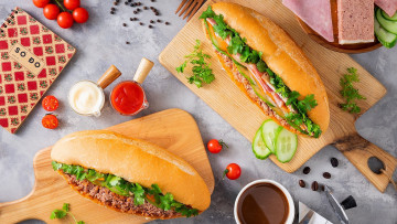 Картинка еда бутерброды +гамбургеры +канапе сэндвич кетчуп