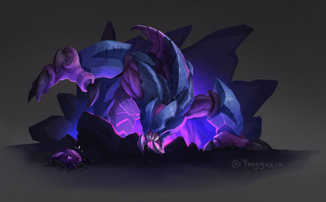 Обои картинки фото видео игры, league of legends, reksai, монстр