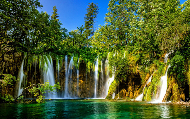 Обои картинки фото plitvice lakes national park, croatia, природа, водопады, plitvice, lakes, national, park