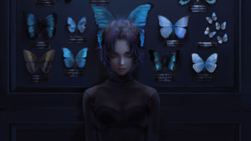 Картинка клинок+рассекающий+демонов аниме demon+slayer +kimetsu+no+yaiba demon slayer kimetsu no yaiba девушка взгляд хашера kochou shinobu бабочки