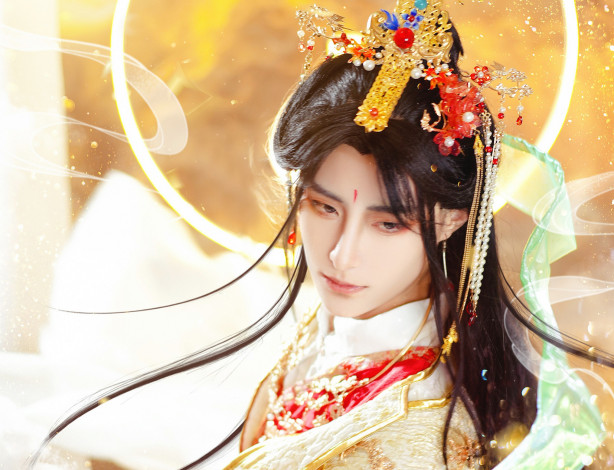 Обои картинки фото мужчины, - креатив,  косплей, косплей, се, лянь, благословение, небожителей