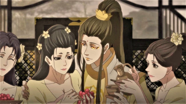 Обои картинки фото аниме, mo dao zu shi, цзинь, гуаншань, девушки