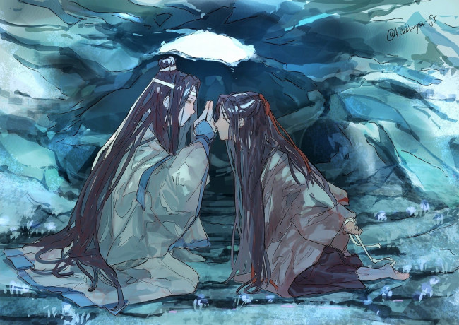 Обои картинки фото аниме, mo dao zu shi, лань, ванцзи, вэй, усянь