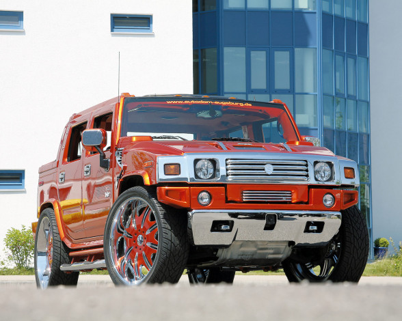 Обои картинки фото hummer, h2, tuning, sut, автомобили