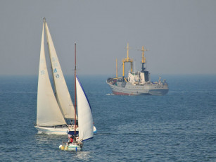 обоя корабли, разные, вместе