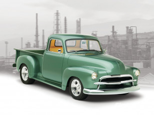 Картинка 1949 chevrolet 3100 автомобили custom pick up