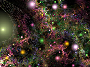 Картинка 3д графика fractal фракталы абстракция