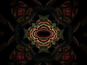 Картинка 3д графика fractal фракталы узор абстракция