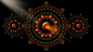 Картинка 3д графика fractal фракталы узор фрактал