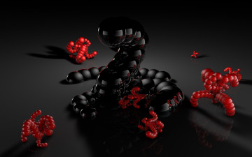 Картинка 3д графика fractal фракталы абстракция