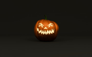 Картинка 3д графика holidays праздники тёмный тыква