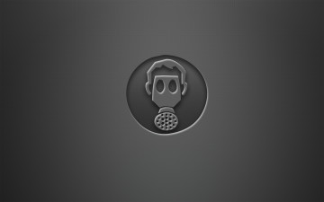 Картинка 3д графика textures текстуры тёмный противогаз