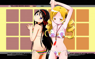 Картинка аниме mahou shoujo madoka magika девушки