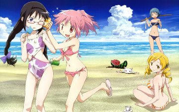 Картинка аниме mahou shoujo madoka magika puella magi madona magica