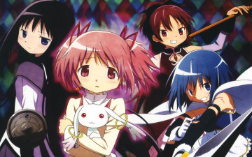 Картинка аниме mahou shoujo madoka magika puella magi madona magica