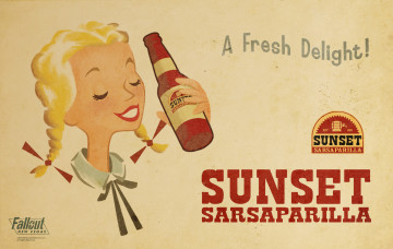 Картинка sunset sarsaparilla видео игры fallout new vegas