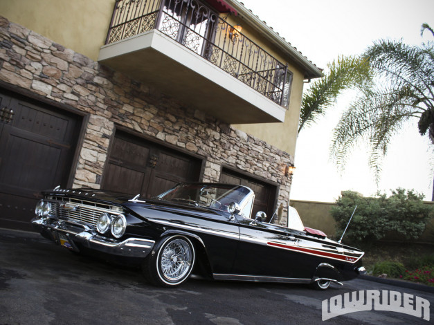 Обои картинки фото 1961, chevrolet, impala, ragtop, автомобили