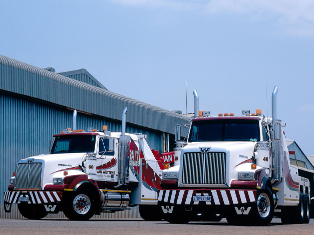 Обои картинки фото western, star, 4964sx, 6x4, wrecker, автомобили