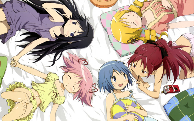 Обои картинки фото аниме, mahou, shoujo, madoka, magika, puella, magi, madona, magica