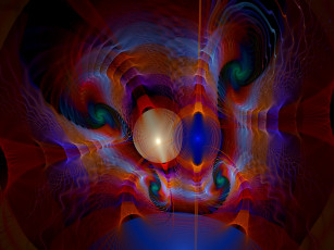 Картинка 3д графика fractal фракталы цвета узор фон