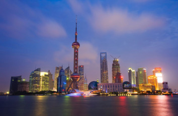 Картинка города шанхай китай