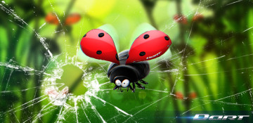 Картинка 3д графика nature landscape природа коровка