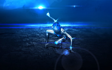 Картинка 3д графика creatures существа киборг