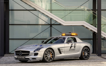 Картинка автомобили mercedes benz f1 safety official sls mercedes-benz gt amg