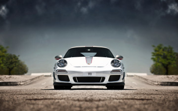 Картинка автомобили porsche фары