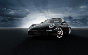 Картинка автомобили porsche небо