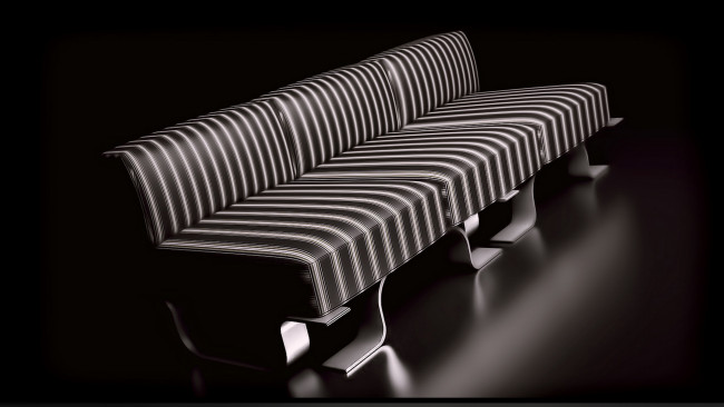 Обои картинки фото 3д, графика, realism, реализм, узор, цвета, фон, диван